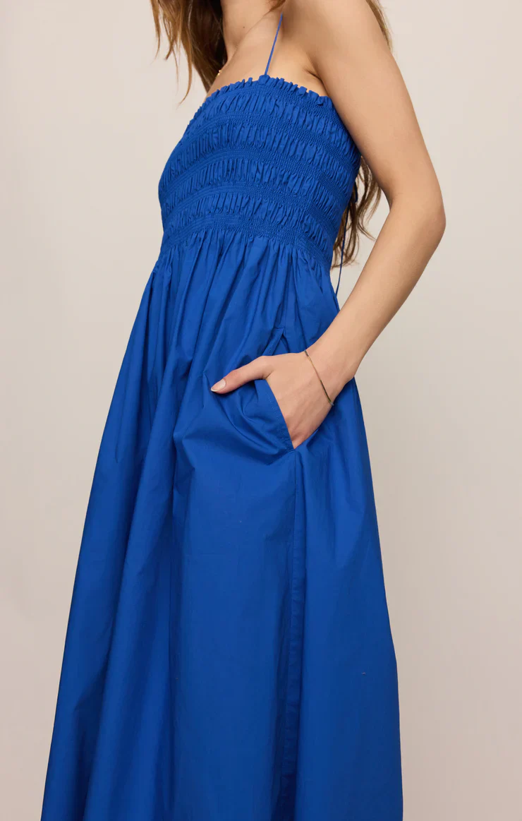 CORNELIA POPLIN MAXI DRESS - NAUTICAL - Image 3