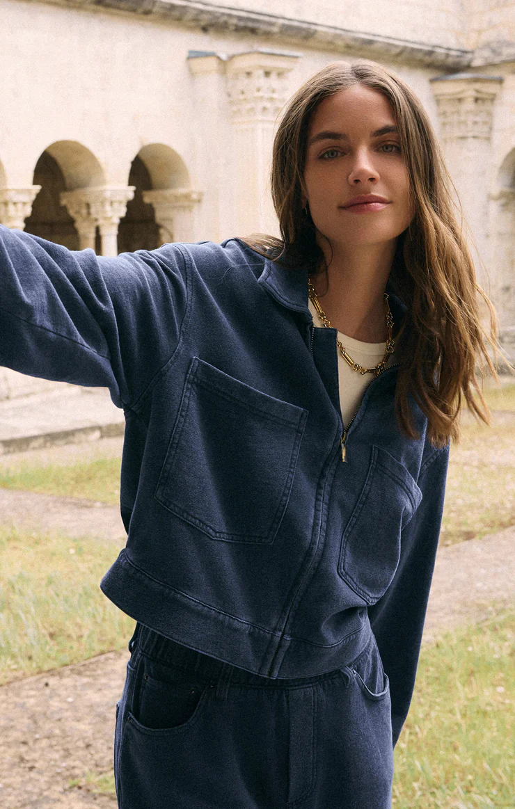 Heritage Knit Denim Jacket - Image 2